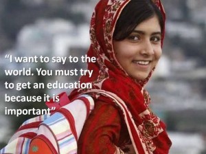 Malala Yousafzai is the youngest-ever Nobel Prize recipient (2014). She is known mainly for human rights advocacy for education and for women.